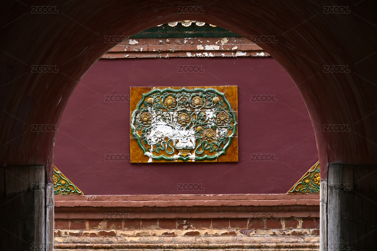 遼寧沈陽東陵清福陵古建筑琉璃照壁（主預覽-12685757） - 未分類 - 站酷設計師時光來了原創(chuàng)素材 - 站酷ZCOOL