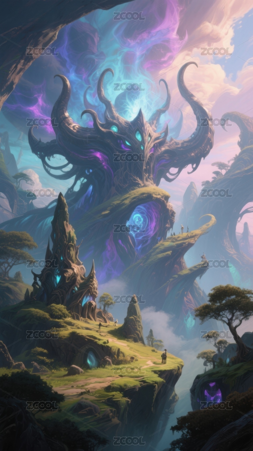 奇幻巨兽守护神秘山谷