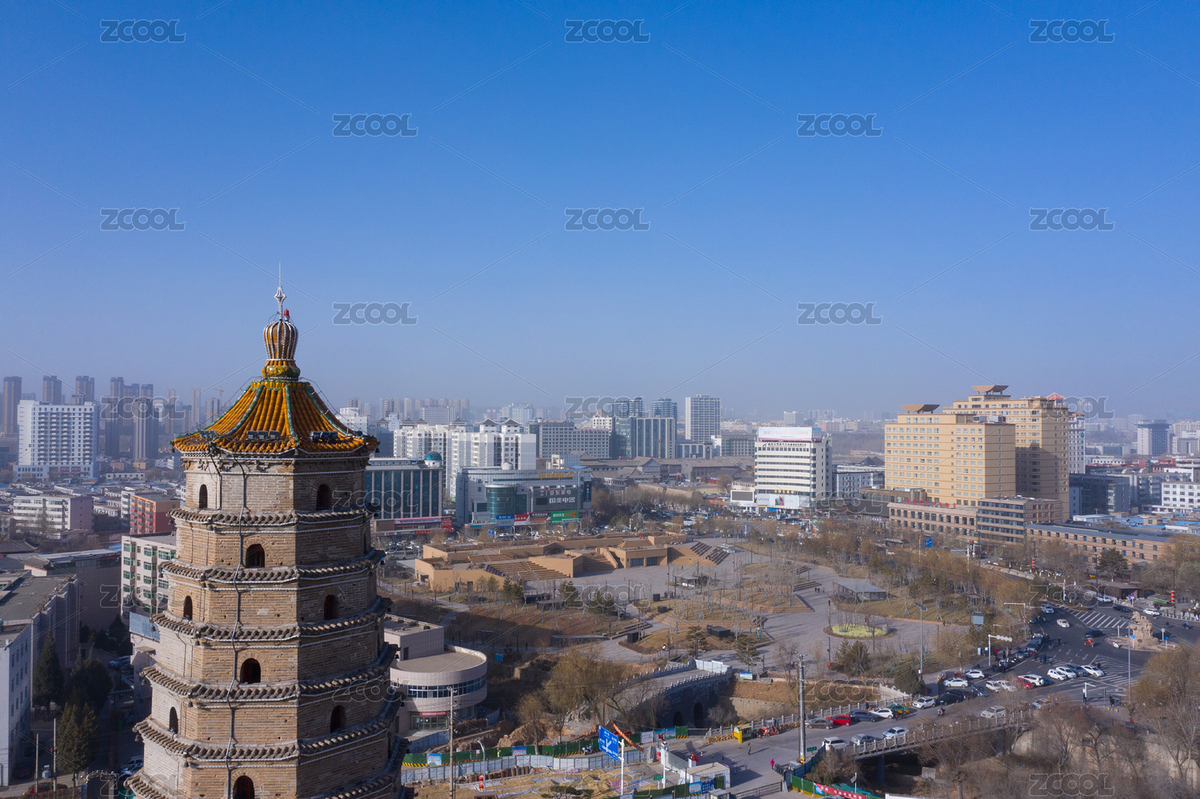 榆林市區(qū)高空航拍照片（主預(yù)覽-8205245） - 未分類 - 站酷設(shè)計(jì)師拍酒店民宿的蔡工原創(chuàng)素材 - 站酷ZCOOL