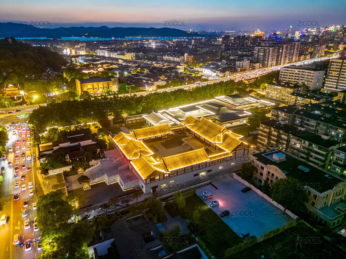 杭州德壽宮遺址博物館夜景航拍（主預(yù)覽-8951478） - 未分類 - 站酷設(shè)計(jì)師茄子小兩口原創(chuàng)素材 - 站酷ZCOOL
