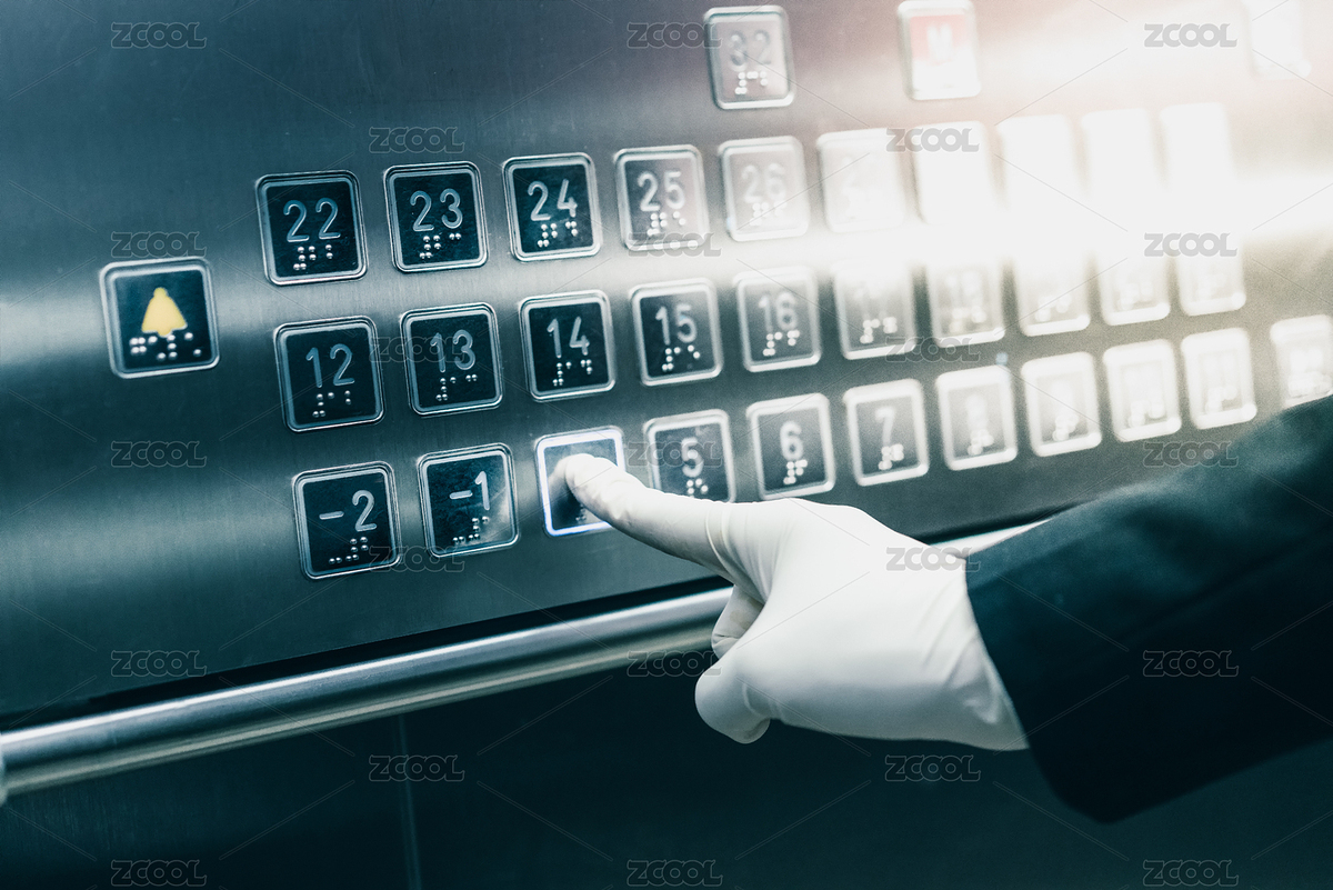 戴著白色一次性橡膠手套按電梯按鈕（主預(yù)覽-6327231） - 未分類 - 站酷設(shè)計師Anciens原創(chuàng)素材 - 站酷ZCOOL