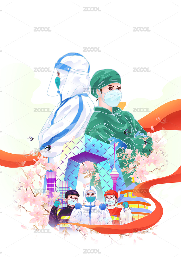 防疫插畫（主預覽-8490410） - 未分類 - 站酷設計師插畫師卜卜原創(chuàng)素材 - 站酷ZCOOL