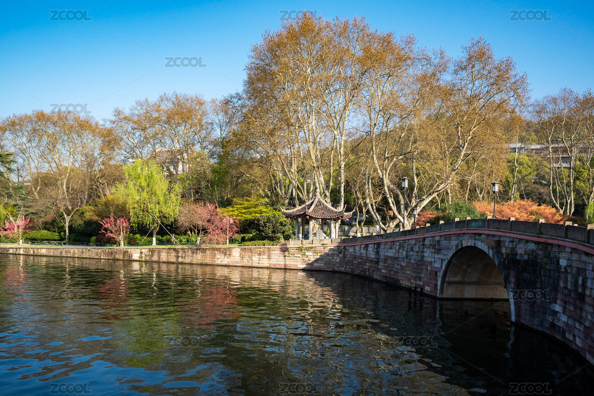 浙江省杭州西湖十景苏堤春晓景点春季风光（主预览-1148894） - 未分类 - 站酷设计师Z26302855原创素材 - 站酷ZCOOL