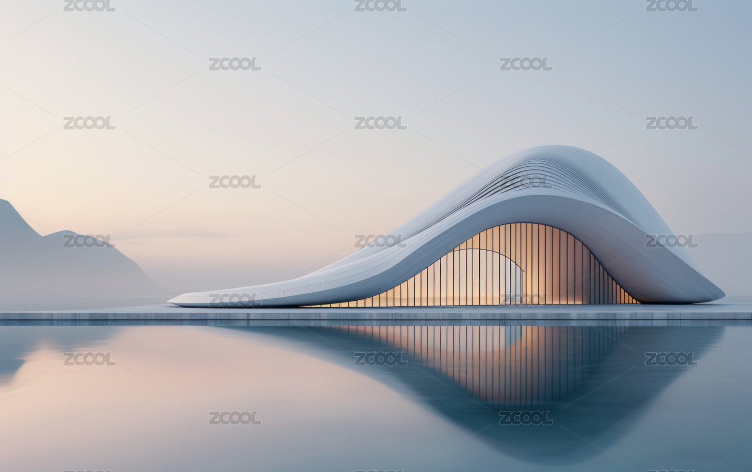 极简的现代艺术建筑与空间结构