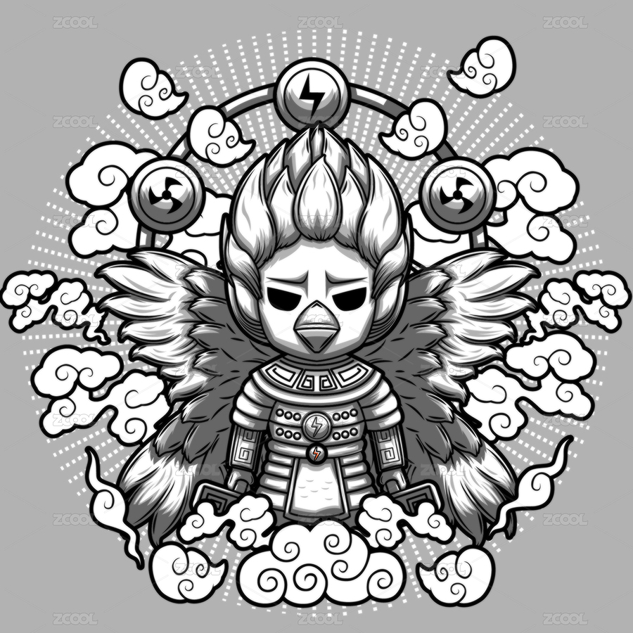 国潮古代雷神（主预览-6189964） - 未分类 - 站酷设计师骑鱼过海原创素材 - 站酷ZCOOL