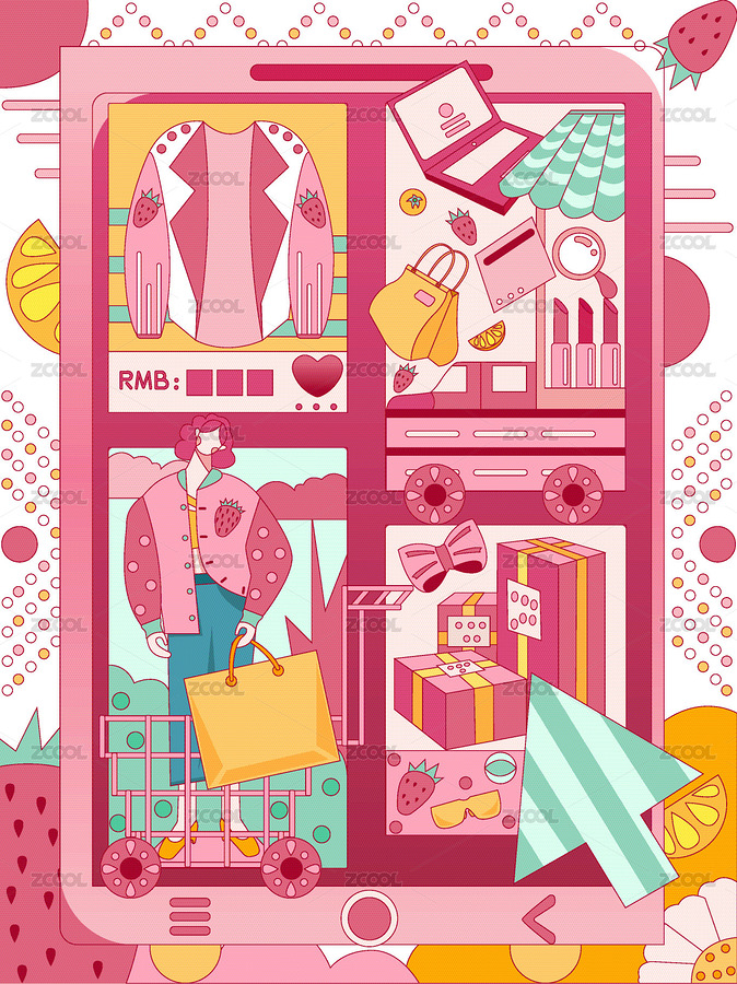 網(wǎng)絡(luò)購(gòu)物能買到很多種類的商品（主預(yù)覽-9141413） - 未分類 - 站酷設(shè)計(jì)師站酷素材原創(chuàng)素材 - 站酷ZCOOL