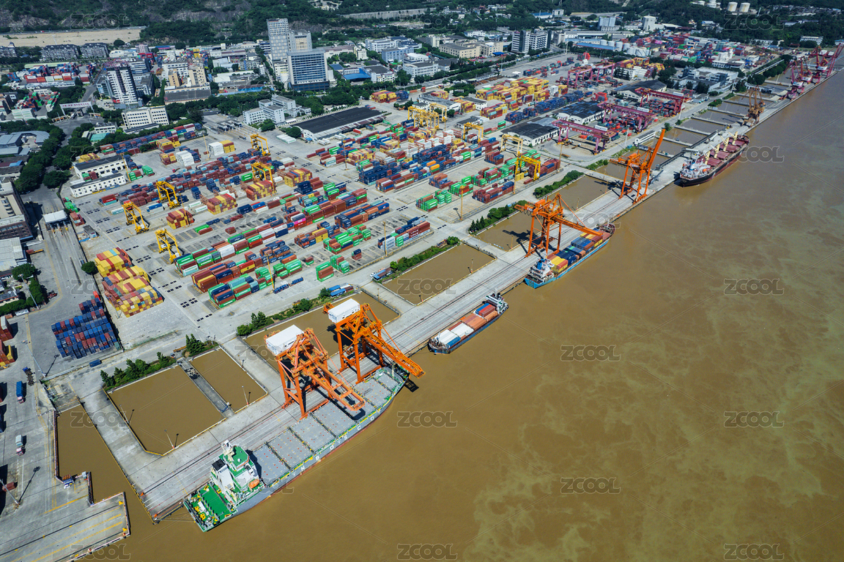 俯瞰福州閩江邊的集裝箱貨運(yùn)碼頭（主預(yù)覽-9730876） - 未分類 - 站酷設(shè)計(jì)師voodoozjy原創(chuàng)素材 - 站酷ZCOOL