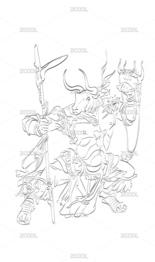 牛頭插畫（主預(yù)覽-831030） - 未分類 - 站酷設(shè)計師遠(yuǎn)方的阿廣原創(chuàng)素材 - 站酷ZCOOL