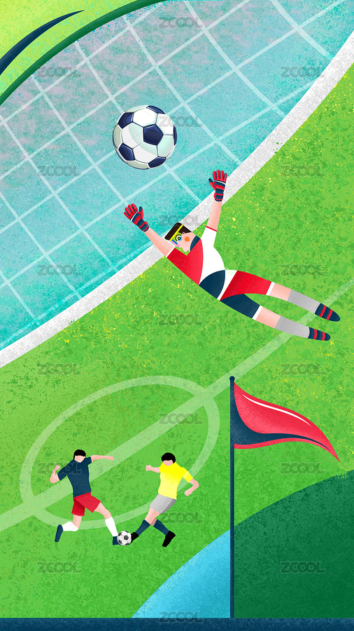 足球運(yùn)動(dòng)的進(jìn)球瞬間插畫（主預(yù)覽-4557410） - 未分類 - 站酷設(shè)計(jì)師青行自在原創(chuàng)素材 - 站酷ZCOOL