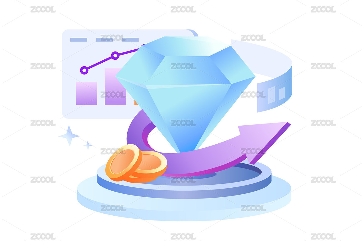 科技互聯(lián)網(wǎng)金融會(huì)員等級(jí)增長(zhǎng)矢量圖（主預(yù)覽-5534827） - 未分類 - 站酷設(shè)計(jì)師NingMoo原創(chuàng)素材 - 站酷ZCOOL