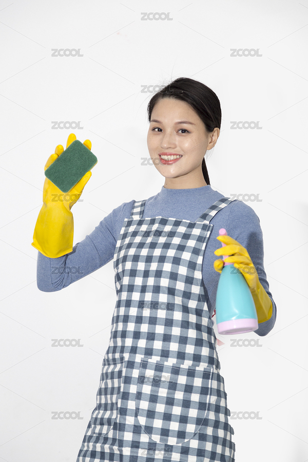 一名心情愉快的東方女性清潔保姆（主預(yù)覽-4458057） - 未分類(lèi) - 站酷設(shè)計(jì)師玖菇莨原創(chuàng)素材 - 站酷ZCOOL