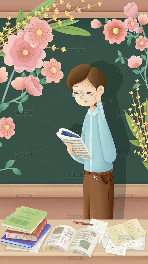 黑板前男老師（主預(yù)覽-8033871） - 未分類 - 站酷設(shè)計(jì)師歪蹄原創(chuàng)素材 - 站酷ZCOOL