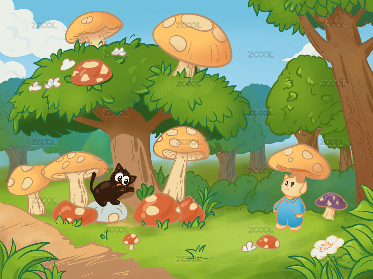 儿插绘本森林（主预览-3400241） - 未分类 - 站酷设计师小恬鼠呀原创素材 - 站酷ZCOOL