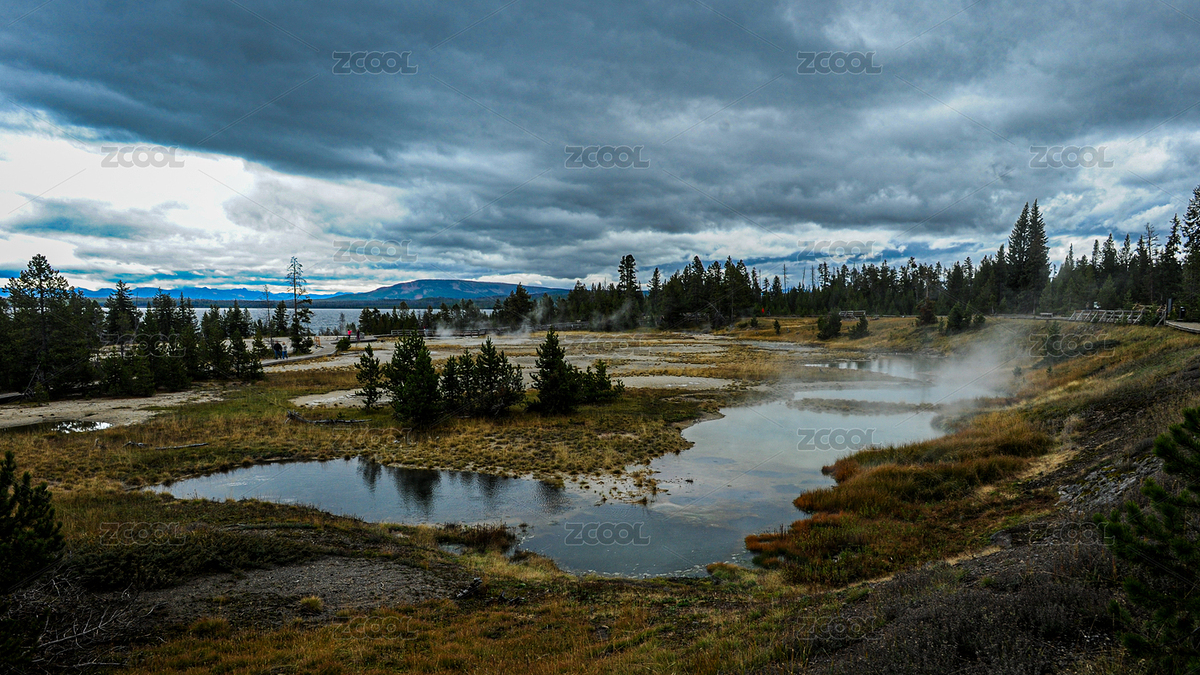 六月黄石公园·黄石湖与西拇指间歇泉地热奇（主预览-11374241） - 未分类 - 站酷设计师Hongyang21原创素材 - 站酷ZCOOL