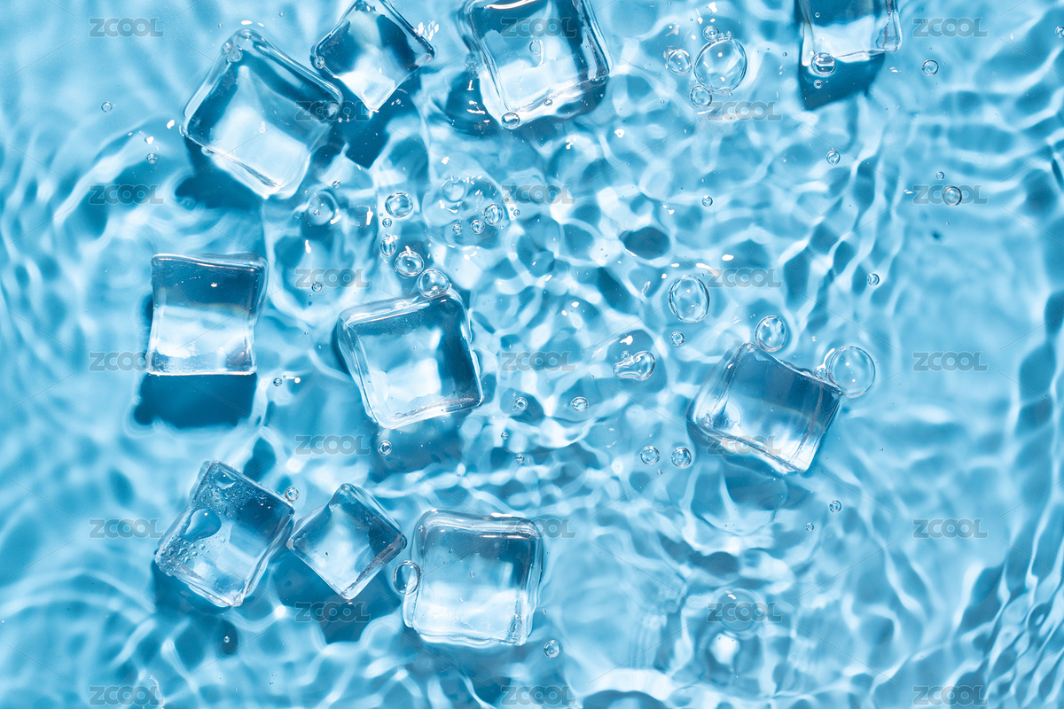 夏日清涼冰塊水背景（主預(yù)覽-5560795） - 未分類 - 站酷設(shè)計師平和的總是美好的原創(chuàng)素材 - 站酷ZCOOL