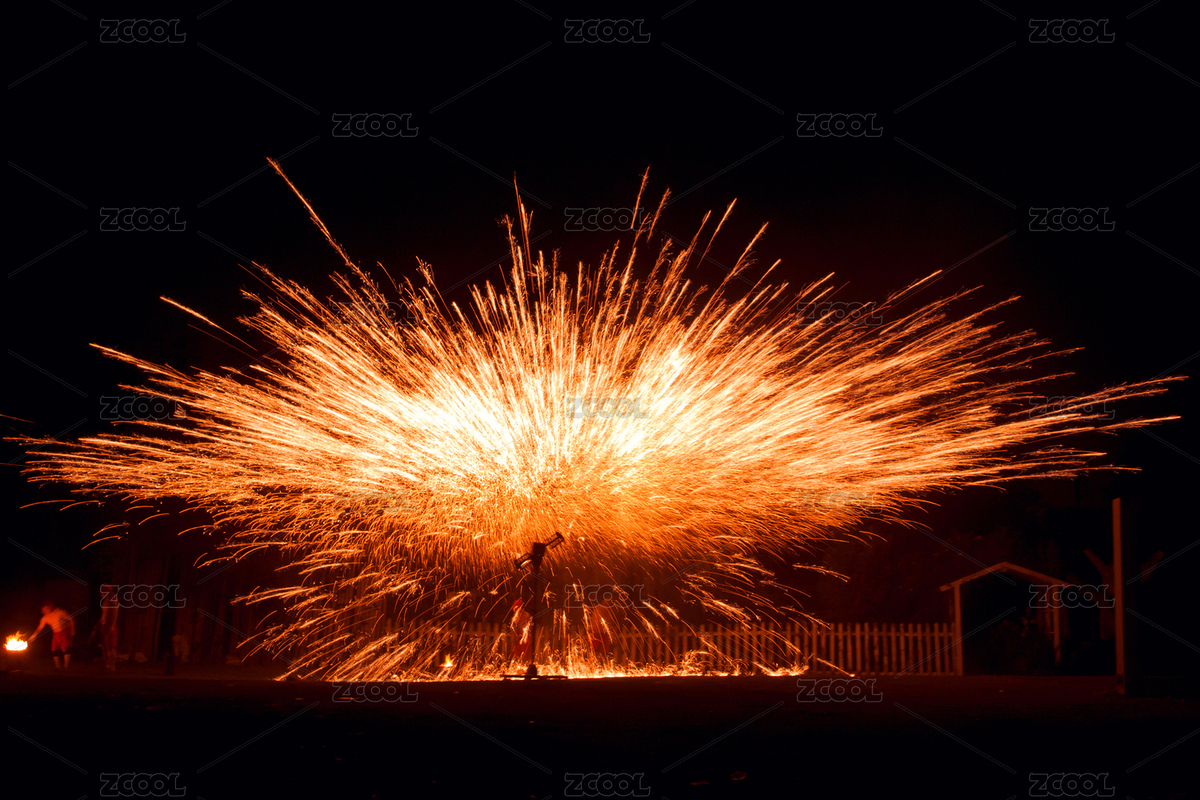 民俗非遺打鐵花煙火表演（主預(yù)覽-8158743） - 未分類 - 站酷設(shè)計師sjtp原創(chuàng)素材 - 站酷ZCOOL