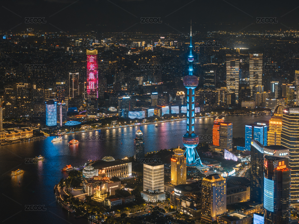 上海陸家嘴與北外灘夜景（主預(yù)覽-11476322） - 未分類 - 站酷設(shè)計師自由TYZ原創(chuàng)素材 - 站酷ZCOOL