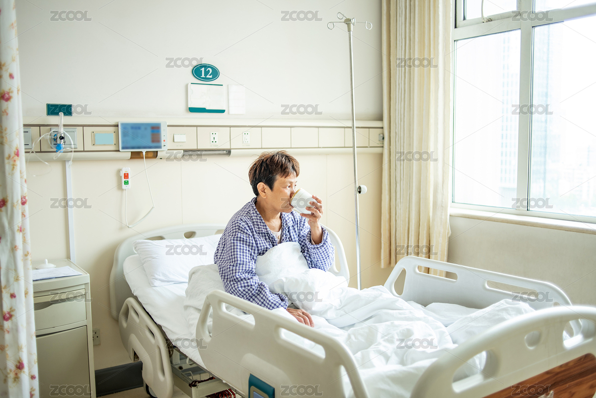 坐在病床上的病人吃藥喝水（主預(yù)覽-4801398） - 未分類(lèi) - 站酷設(shè)計(jì)師風(fēng)暴麗麗原創(chuàng)素材 - 站酷ZCOOL