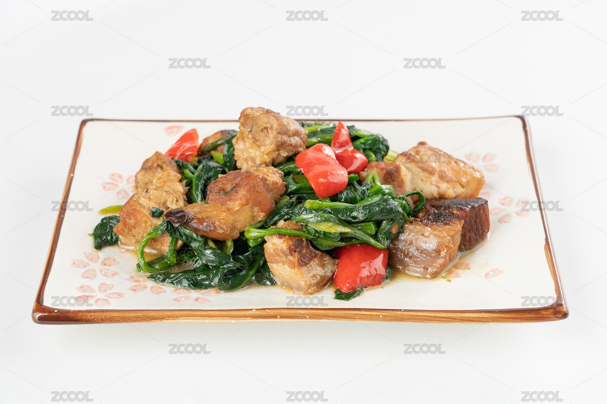 菠菜炒五花肉（主预览-7809022） - 未分类 - 站酷设计师安147123原创素材 - 站酷ZCOOL