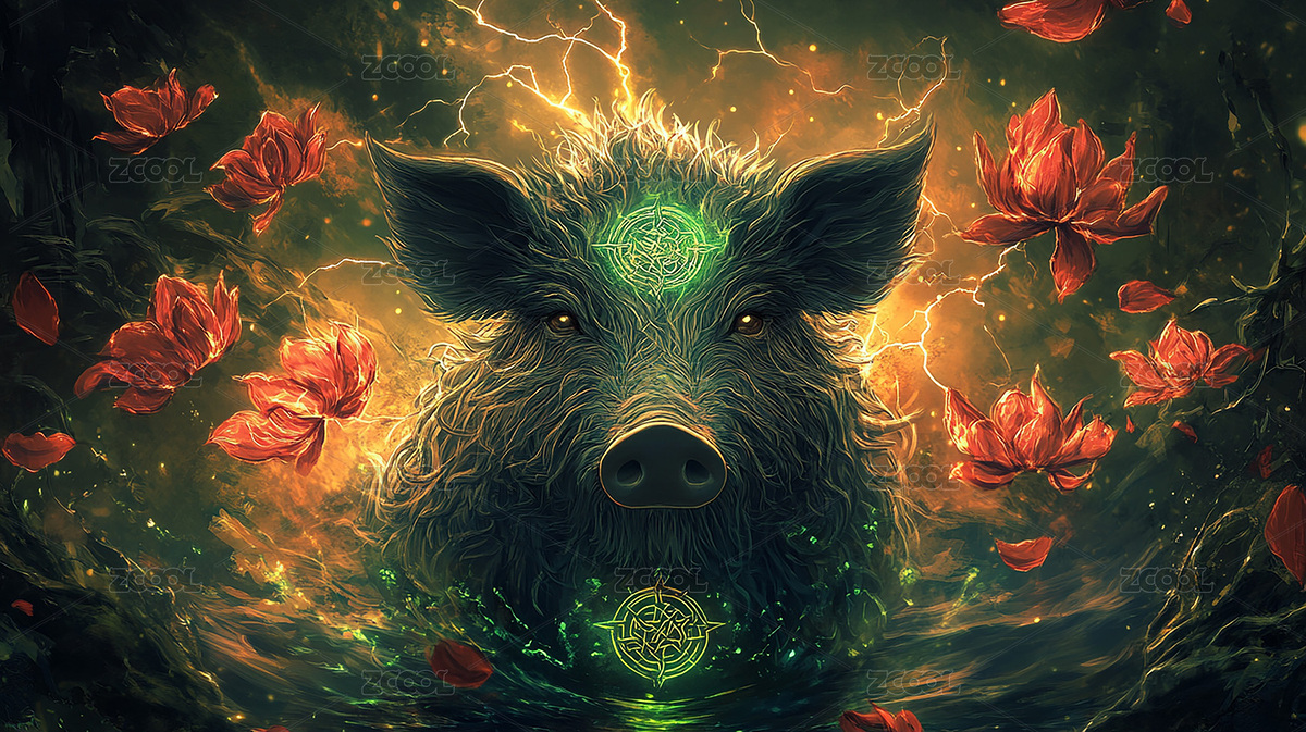 猪头巨兽，掌控自然之力的暗夜霸主（主预览-4597851） - 未分类 - 站酷设计师秦时打的烂原创素材 - 站酷ZCOOL