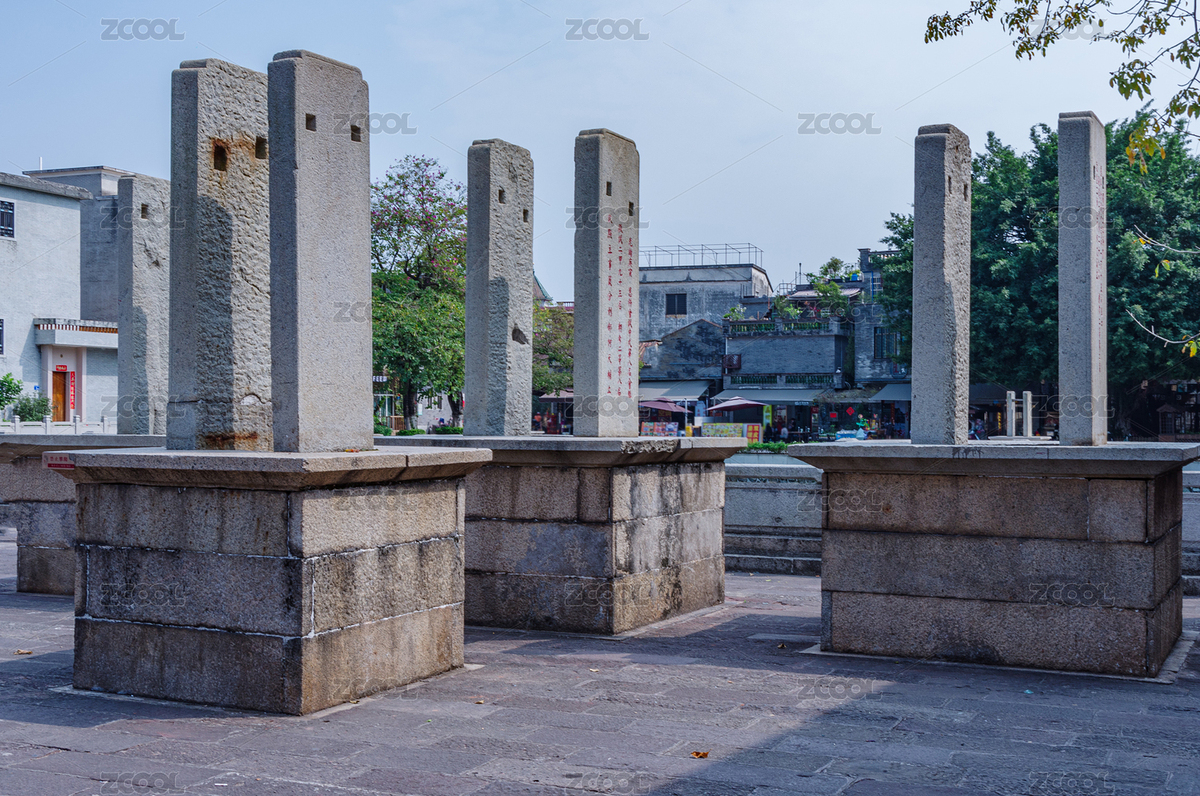 廣州番禺沙灣古鎮(zhèn)留耕堂廣場旗桿石頭基座（主預(yù)覽-8903581） - 未分類 - 站酷設(shè)計師HQC的視界觀原創(chuàng)素材 - 站酷ZCOOL
