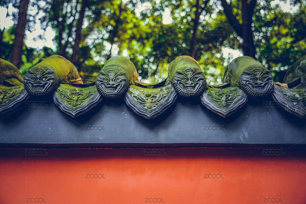 成都杜甫草堂花徑紅墻黑瓦神獸雕刻（主預(yù)覽-6537449） - 未分類 - 站酷設(shè)計師calvin99原創(chuàng)素材 - 站酷ZCOOL