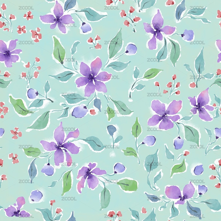 碎花滿印四方連續(xù)無(wú)縫圖案（主預(yù)覽-8559030） - 未分類 - 站酷設(shè)計(jì)師蜮偊原創(chuàng)素材 - 站酷ZCOOL