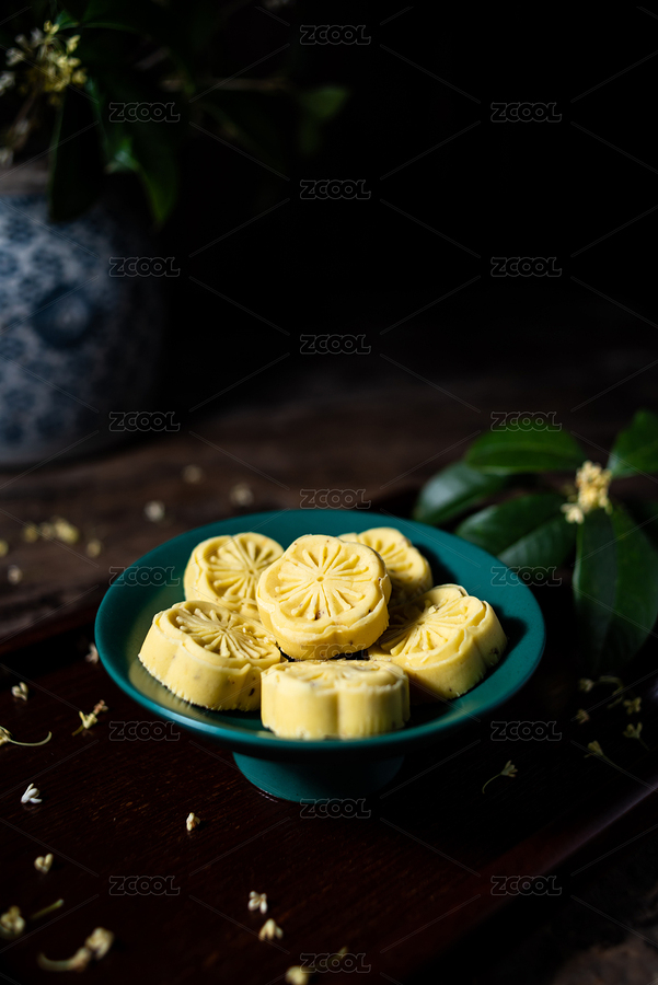 中國傳統(tǒng)美食糕點(diǎn)桂花糕（主預(yù)覽-5081117） - 未分類 - 站酷設(shè)計(jì)師風(fēng)暴麗麗原創(chuàng)素材 - 站酷ZCOOL