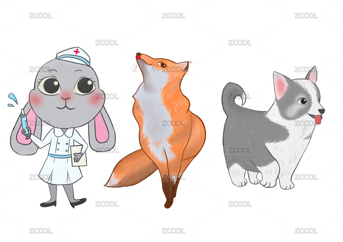 兒童繪本動物（主預(yù)覽-5266964） - 未分類 - 站酷設(shè)計師晴子桑原創(chuàng)素材 - 站酷ZCOOL