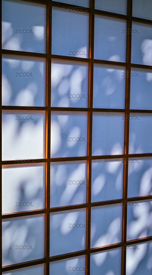 格子窗户上阳光树枝留下的斑驳影子（主预览-8320221） - 未分类 - 站酷设计师梵888原创素材 - 站酷ZCOOL