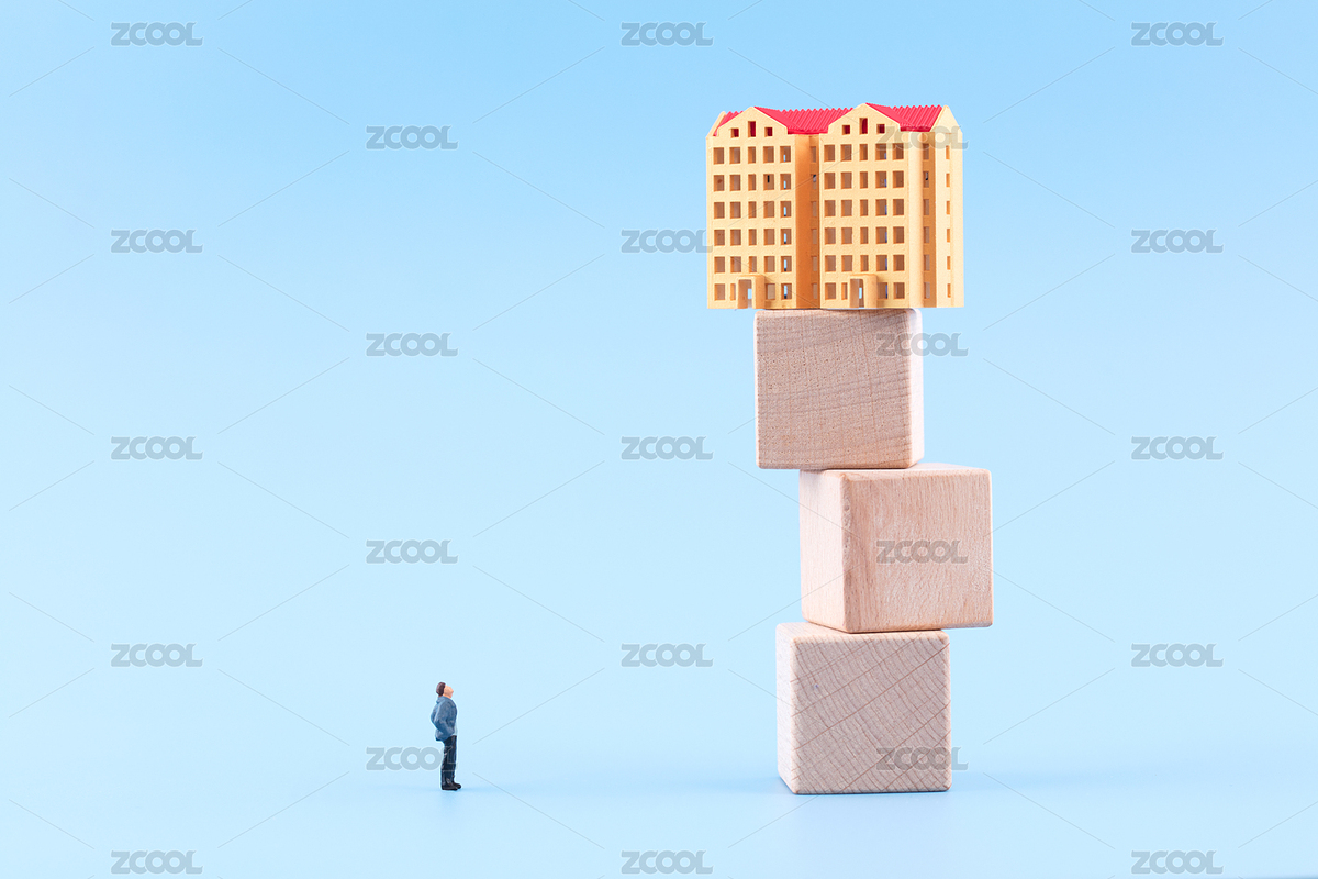 微縮創(chuàng)意買房客面對波動的房價（主預(yù)覽-2083967） - 未分類 - 站酷設(shè)計師小羽怪原創(chuàng)素材 - 站酷ZCOOL