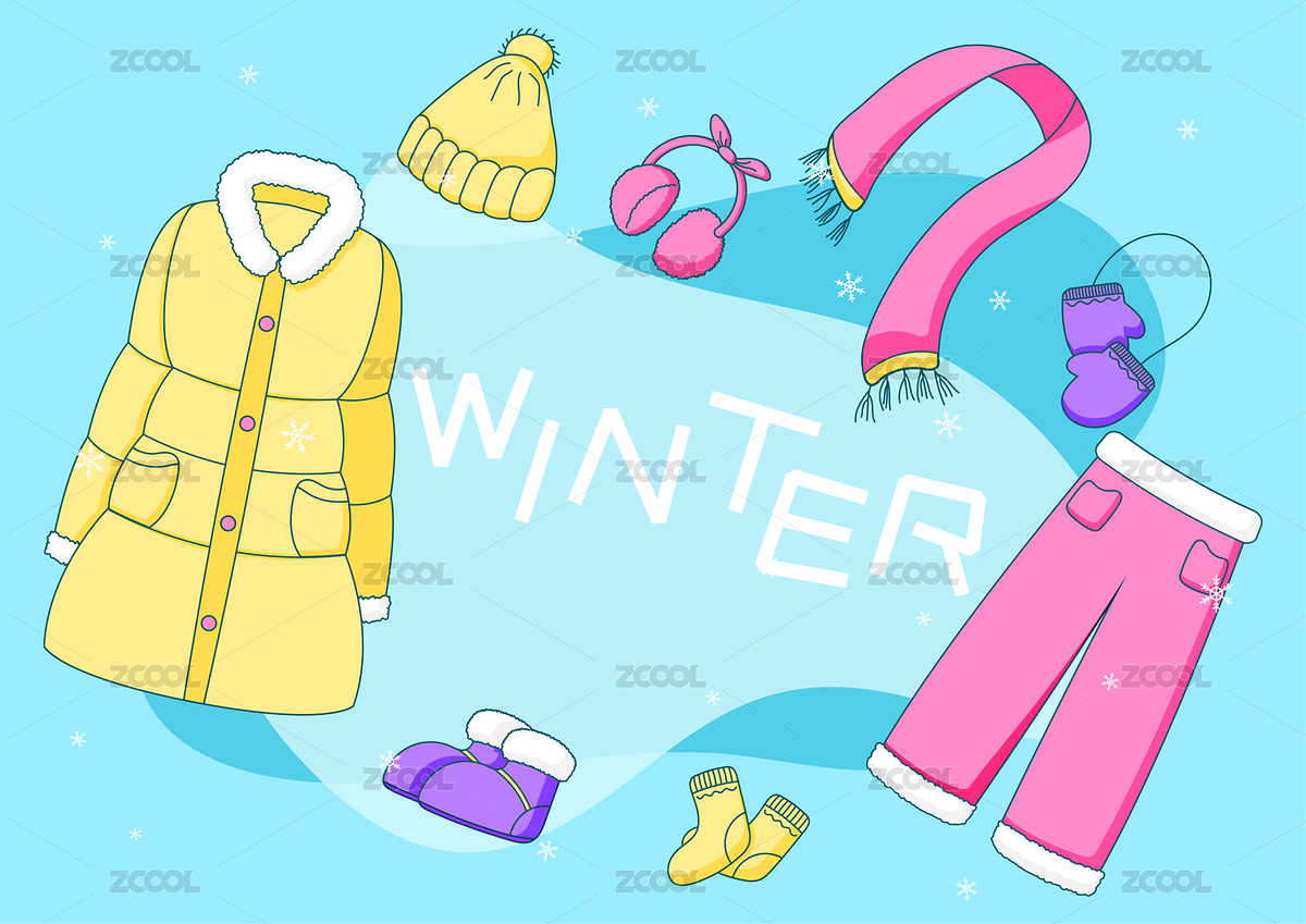 冬季衣服插畫（主預覽-5261326） - 未分類 - 站酷設(shè)計師三斗海水原創(chuàng)素材 - 站酷ZCOOL