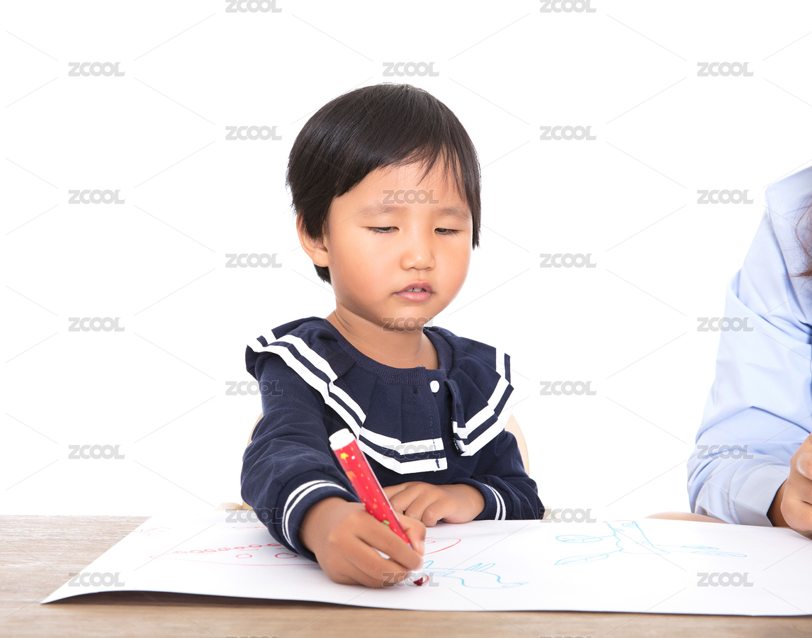 白背景前老师或孩子的妈妈在教孩子学习绘画（主预览-5246752） - 未分类 - 站酷设计师小羽怪原创素材 - 站酷ZCOOL
