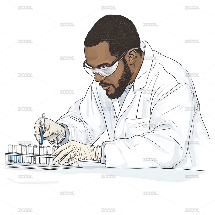 生物医药类科研人物插画（主预览-6882236） - 未分类 - 站酷设计师yong0592原创素材 - 站酷ZCOOL