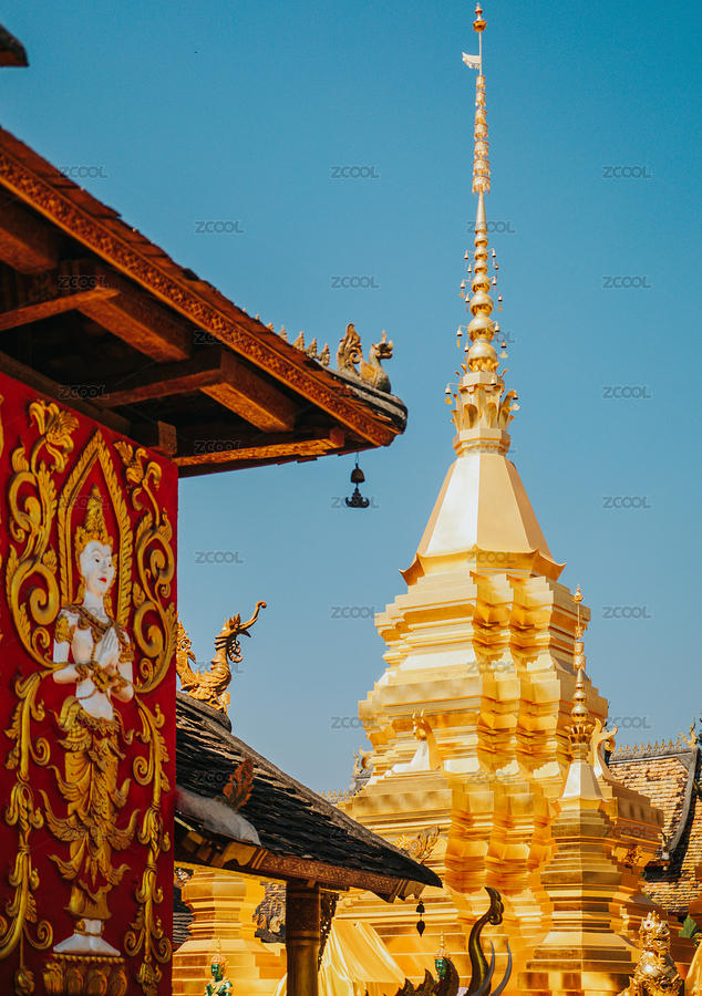 云南西双版纳傣族园内的佛寺建筑景观（主预览-9318811） - 未分类 - 站酷设计师Shirley_雪梨酱原创素材 - 站酷ZCOOL