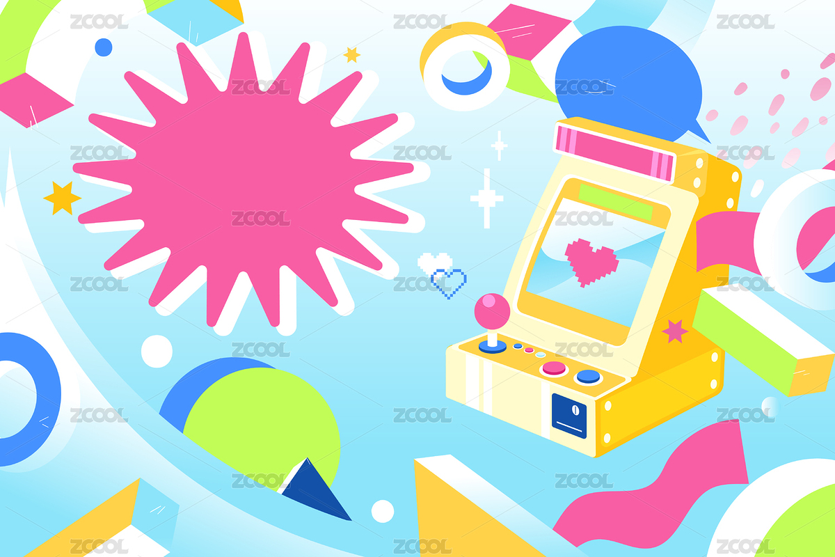 玩游戏休闲娱乐矢量插画（主预览-8231735） - 未分类 - 站酷设计师keeein原创素材 - 站酷ZCOOL
