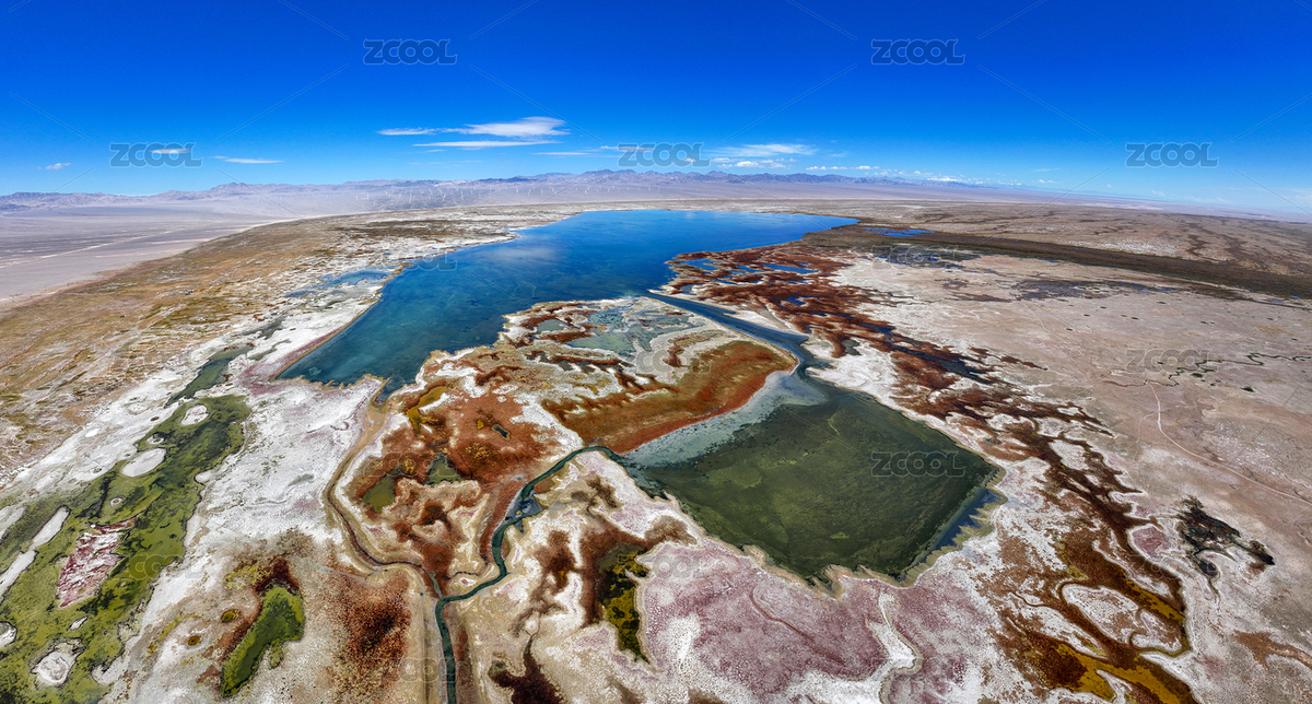 甘肃省酒泉市阿克塞县小苏干湖航拍（主预览-5839046） - 未分类 - 站酷设计师猫爷爷515原创素材 - 站酷ZCOOL