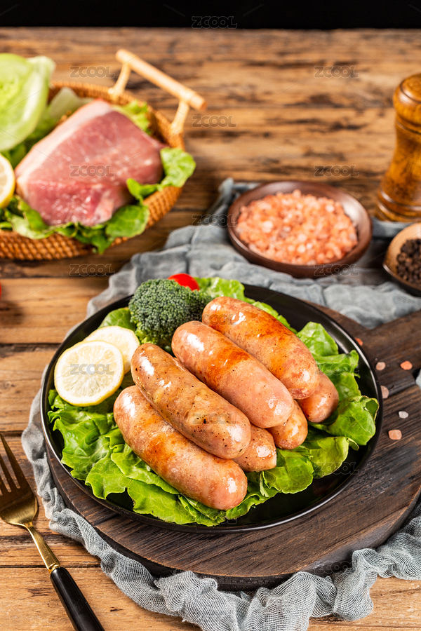 木板背景上滿滿一盤烤腸（主預覽-352943） - 未分類 - 站酷設計師眾目攝影設計原創(chuàng)素材 - 站酷ZCOOL