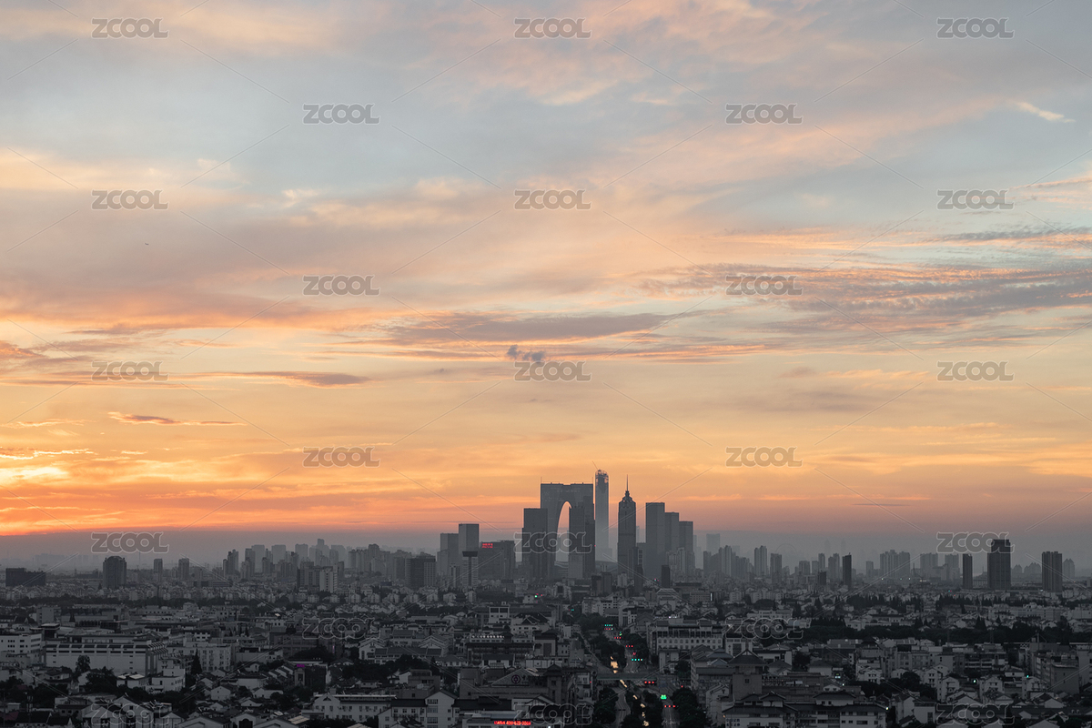 江苏苏州地标建筑东方之门日出（主预览-8343177） - 未分类 - 站酷设计师有松影像原创素材 - 站酷ZCOOL