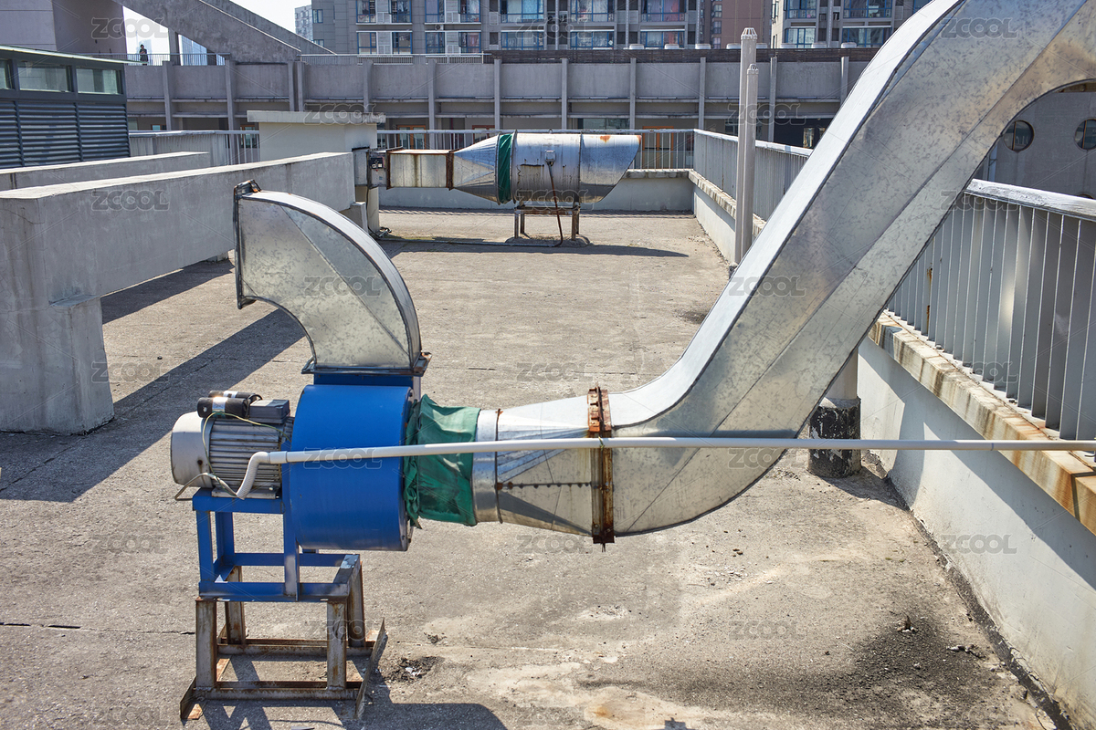 建筑天台上使用白铁制作的通风管道设施（主预览-7093507） - 未分类 - 站酷设计师蔚蓝的白日梦原创素材 - 站酷ZCOOL