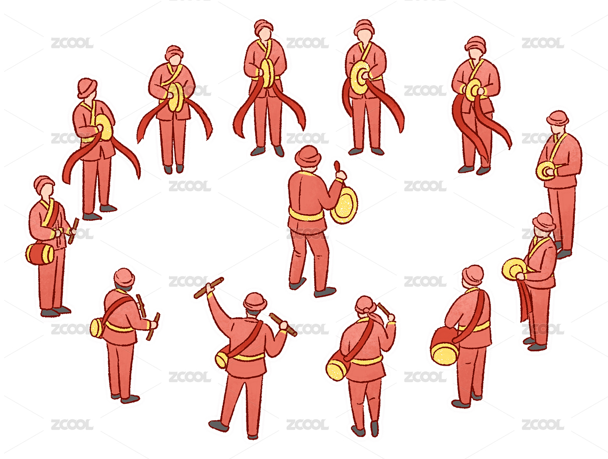 傳統(tǒng)文化鑼鼓表演（主預(yù)覽-10329266） - 未分類(lèi) - 站酷設(shè)計(jì)師SYF朝生原創(chuàng)素材 - 站酷ZCOOL