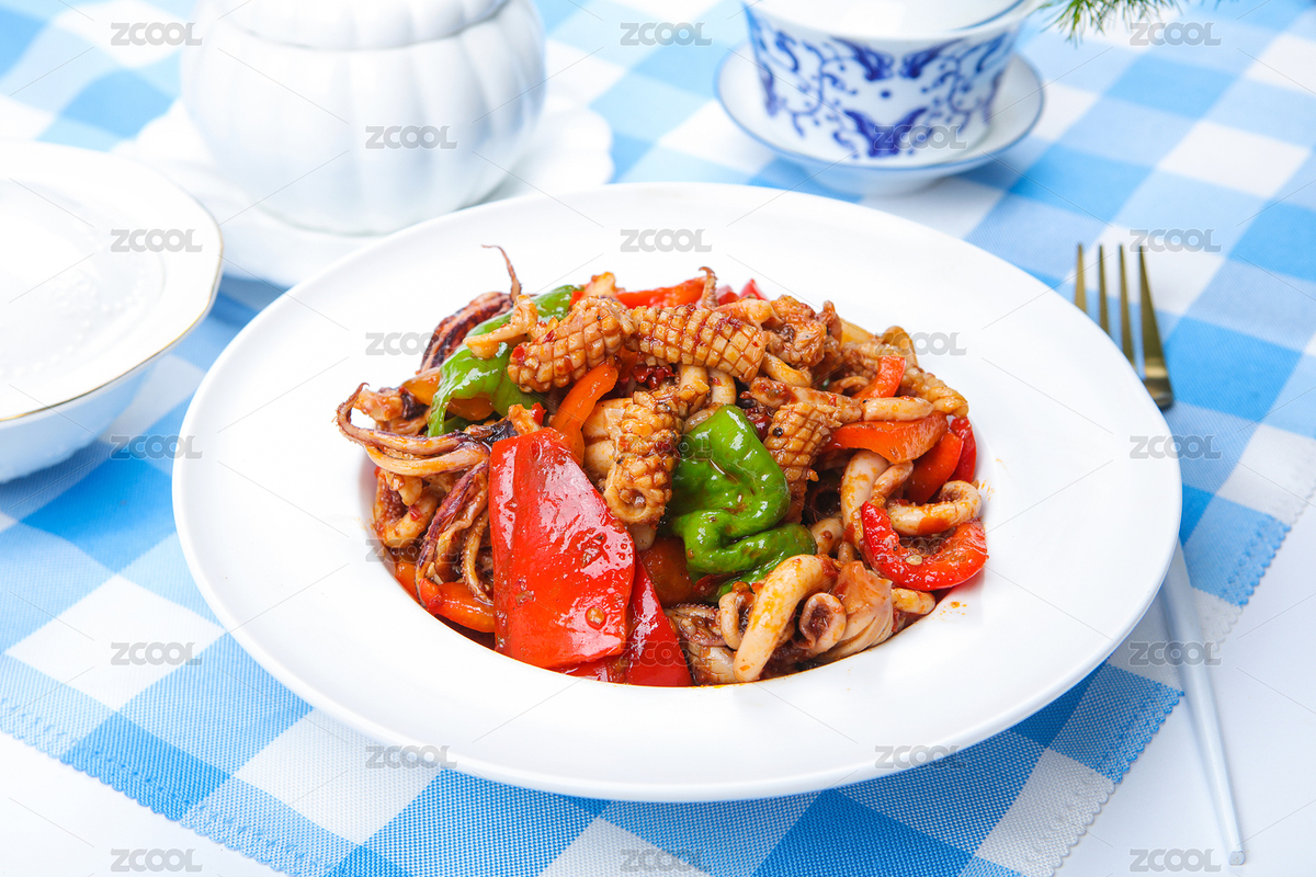 香辣魷魚（主預(yù)覽-2983338） - 未分類 - 站酷設(shè)計師曇華碎影原創(chuàng)素材 - 站酷ZCOOL