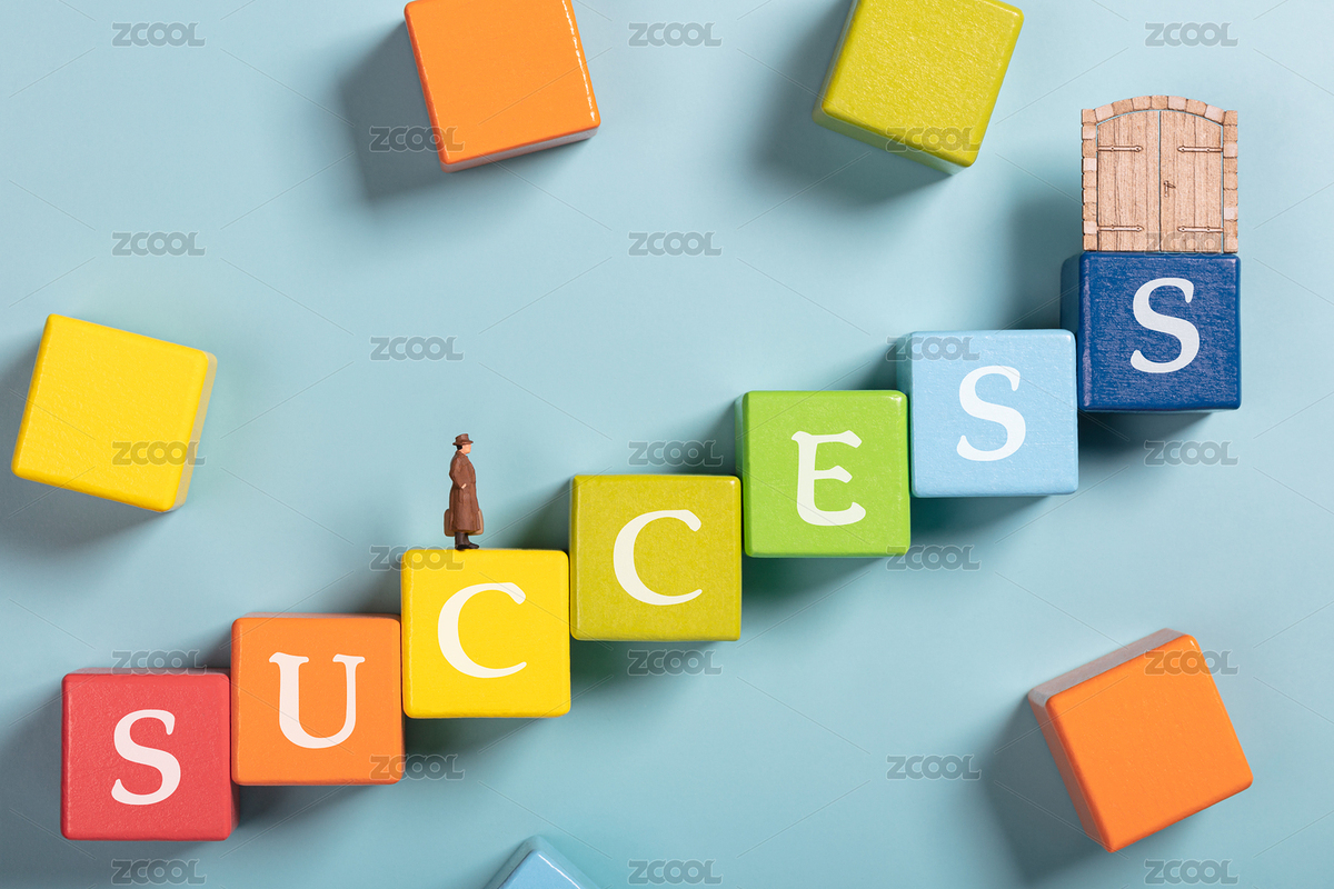 英文积木阶梯通往成功的道路彩虹桥（主预览-5967828） - 未分类 - 站酷设计师黑白凑原创素材 - 站酷ZCOOL