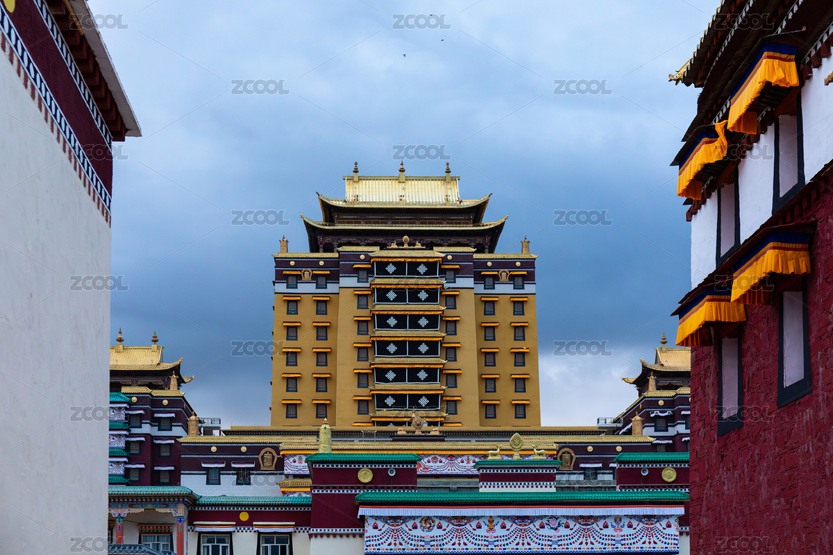 四川阿壩各莫寺輝煌高大的藏傳佛教建筑（主預(yù)覽-9569348） - 未分類 - 站酷設(shè)計(jì)師pseudo_djq原創(chuàng)素材 - 站酷ZCOOL