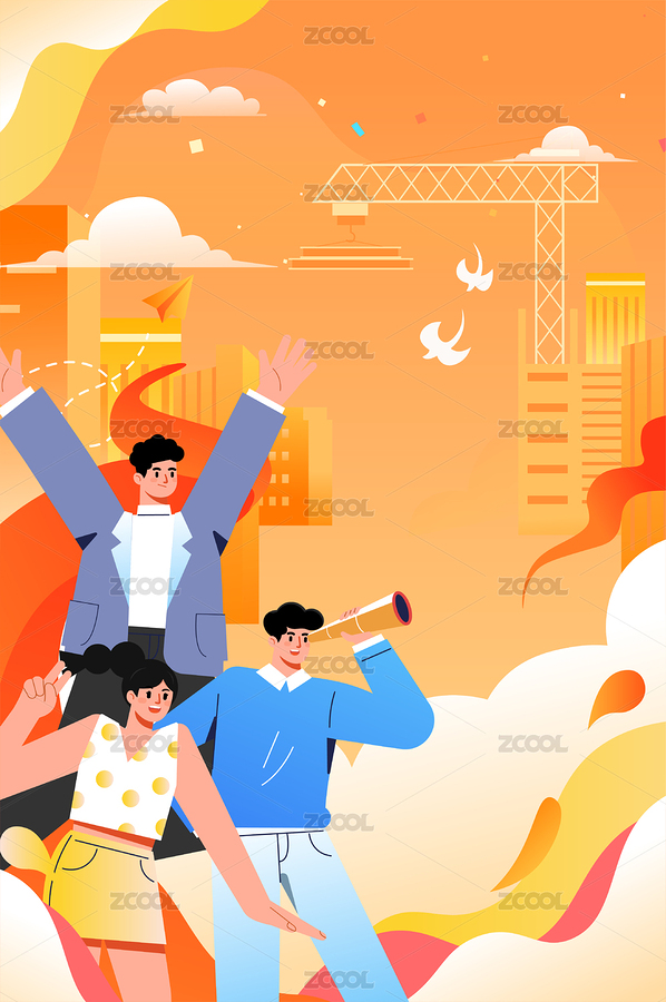 青年人群在城市里（主預(yù)覽-510340） - 未分類 - 站酷設(shè)計(jì)師速寫84原創(chuàng)素材 - 站酷ZCOOL