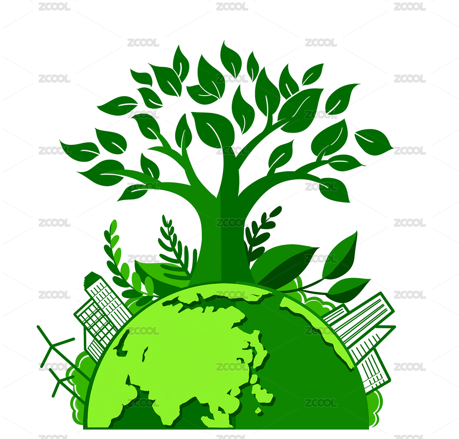 卡通手繪綠色生活環(huán)保節(jié)能剪紙插畫（主預(yù)覽-5068391） - 未分類 - 站酷設(shè)計師安147123原創(chuàng)素材 - 站酷ZCOOL