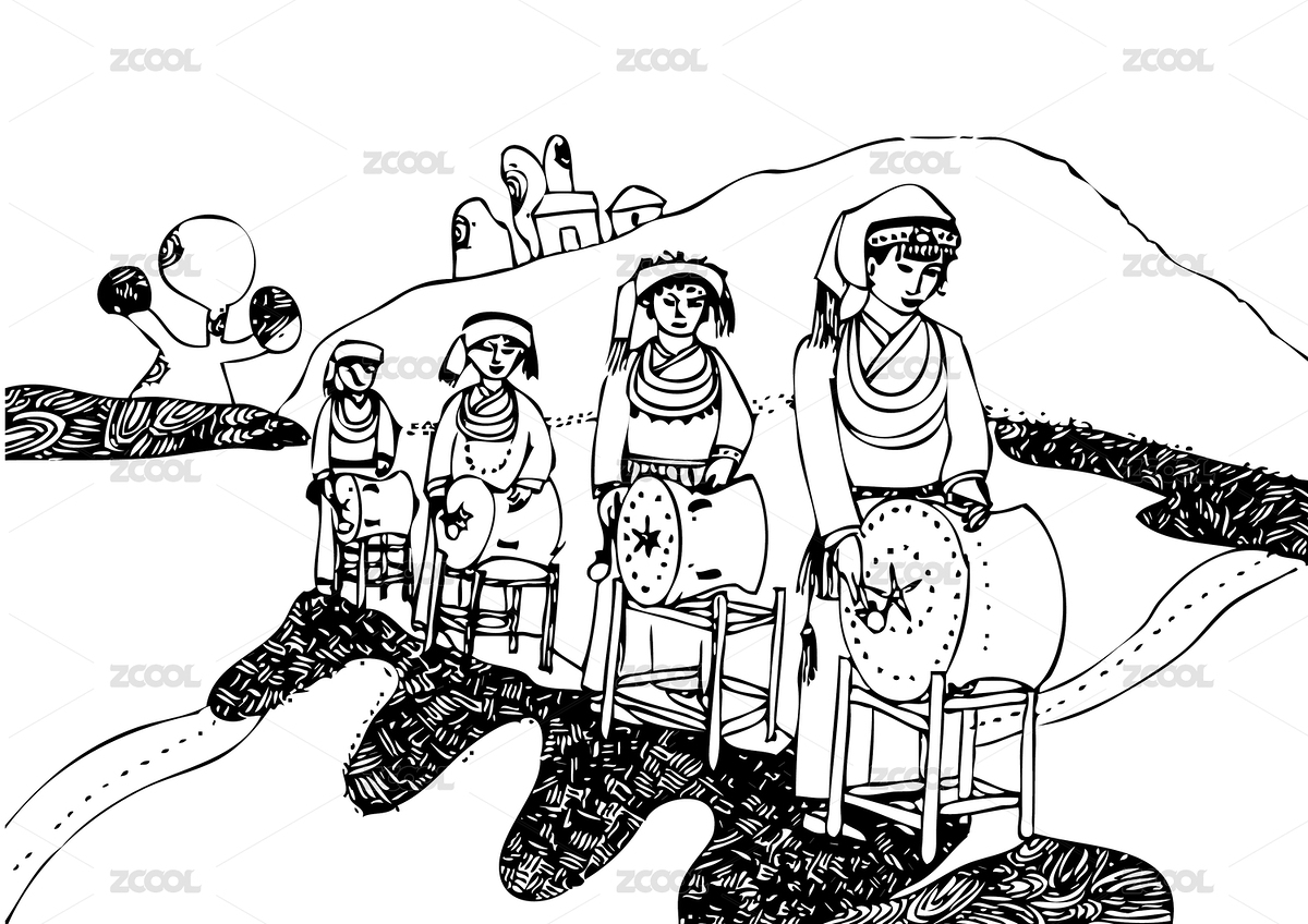 打銅鼓 三月三歌節(jié) 廣西民族節(jié)日 慶典 節(jié)日 民族服裝（主預(yù)覽-6643803） - 未分類 - 站酷設(shè)計(jì)師Houshuo鑠原創(chuàng)素材 - 站酷ZCOOL