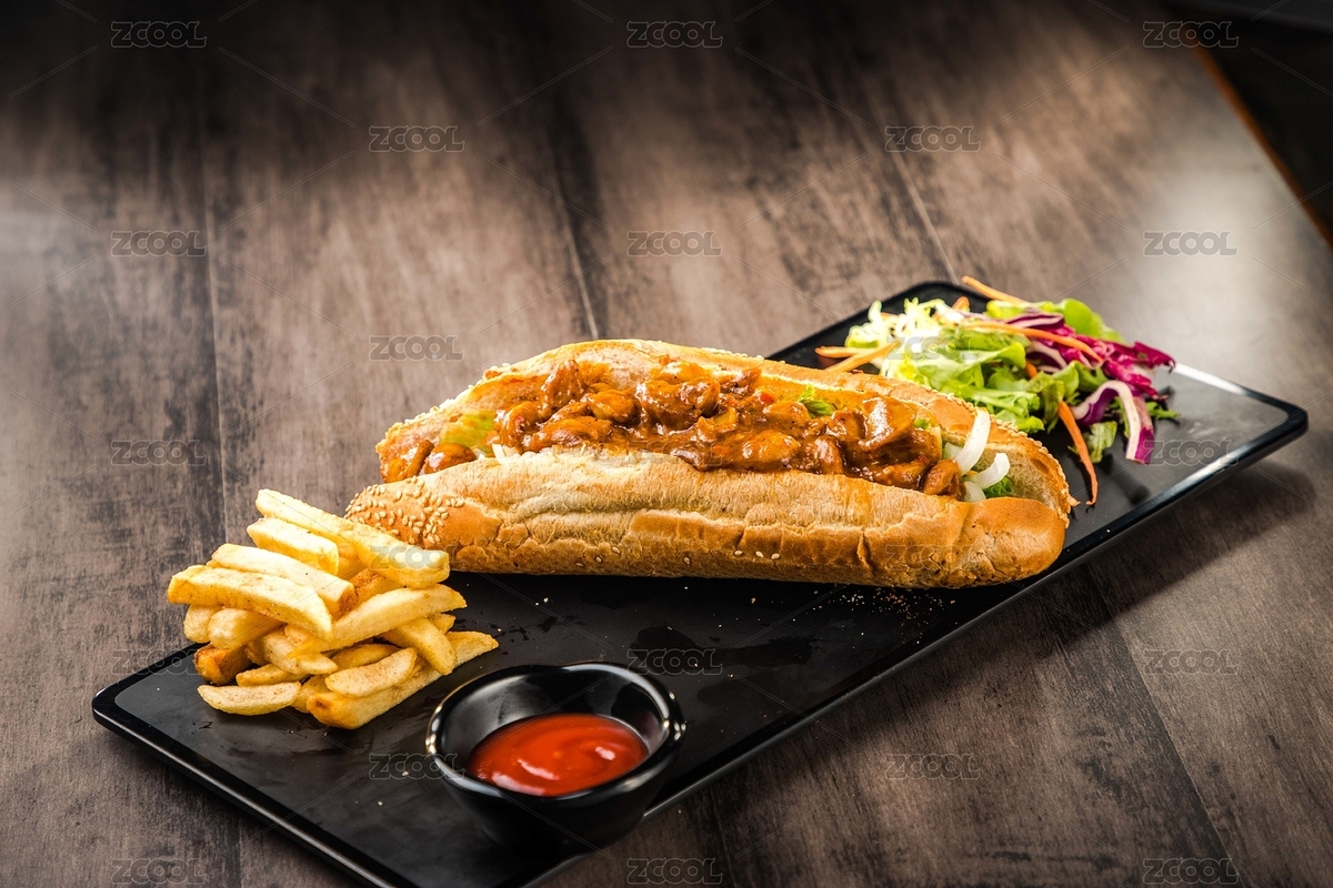 黑色餐盤上的熱狗（主預(yù)覽-5112097） - 未分類 - 站酷設(shè)計(jì)師濤麟攝影原創(chuàng)素材 - 站酷ZCOOL