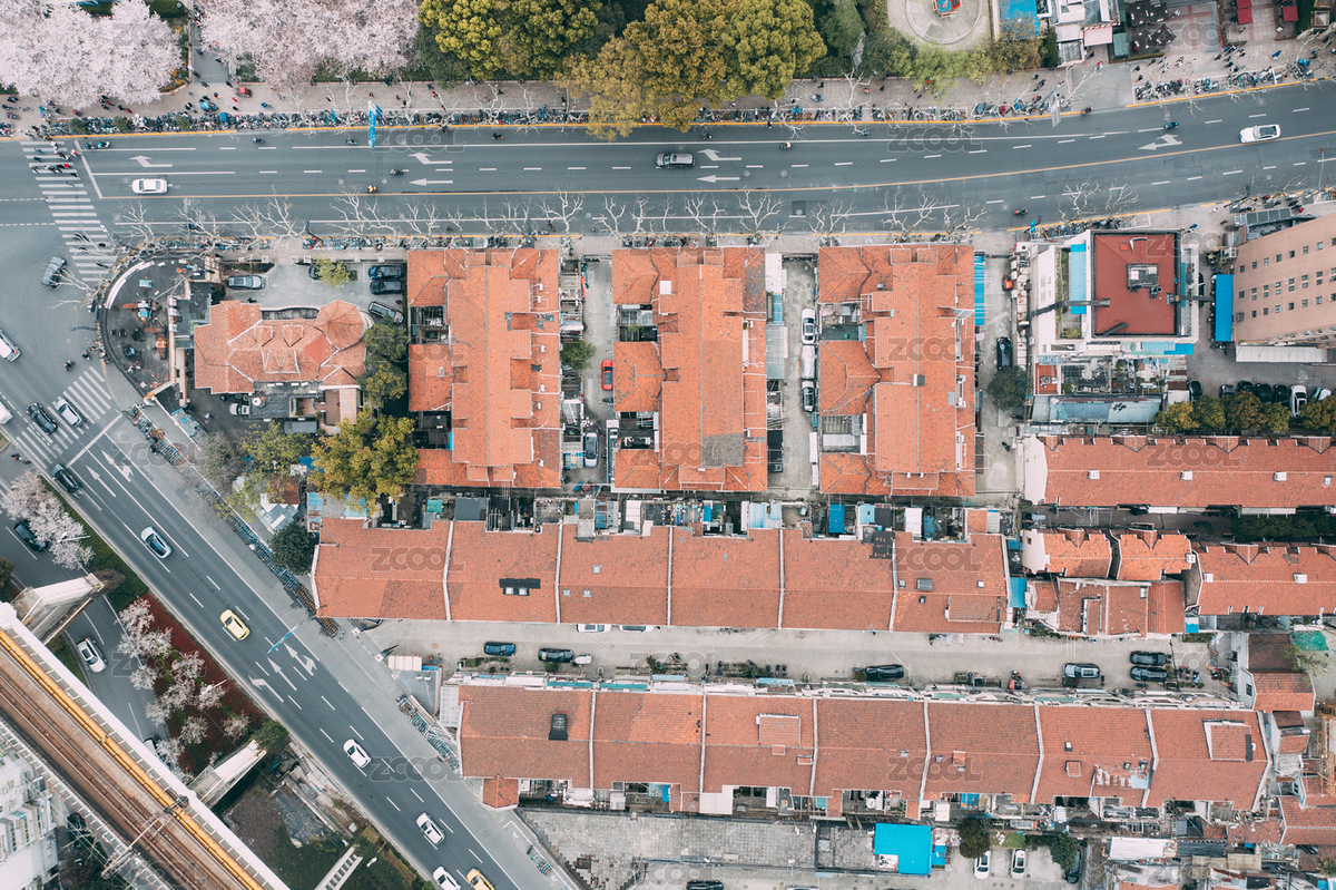 航拍山陰路歷史文化風貌區(qū)（主預覽-913368） - 未分類 - 站酷設計師自由TYZ原創(chuàng)素材 - 站酷ZCOOL