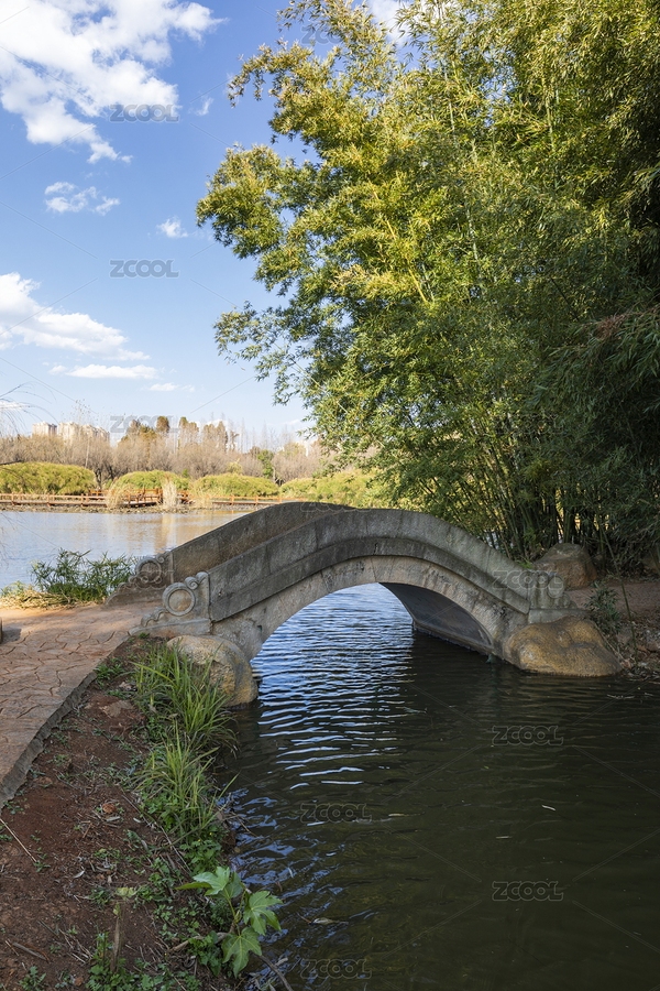 昆明大觀公園小橋流水竹林園林景觀（主預(yù)覽-8084220） - 未分類 - 站酷設(shè)計師綠色原野原創(chuàng)素材 - 站酷ZCOOL